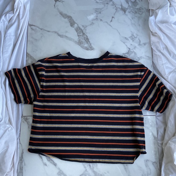 Striped Mid Cropped Tee - Picture 2 of 3